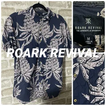 ROARK REVIVAL 남성용 M 알로하 셔츠 반팔 셔츠 파인애플