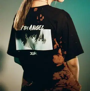 x-girl 에반게리온 티셔츠 L 사이즈 엑스걸 나기사 카오루