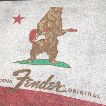 Fender 티셔츠 펜더 사이즈 L 기타 고유명사 곰 애니멀