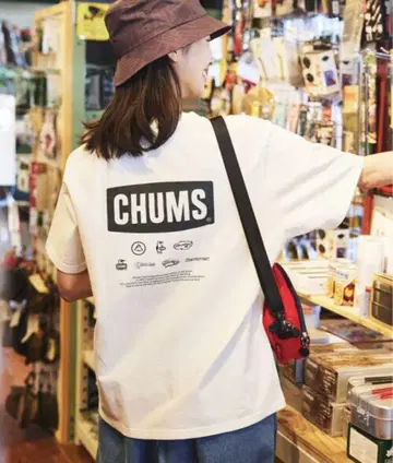 참스 별주 히스토리 백 프린트 크루넥 티셔츠 L 화이트