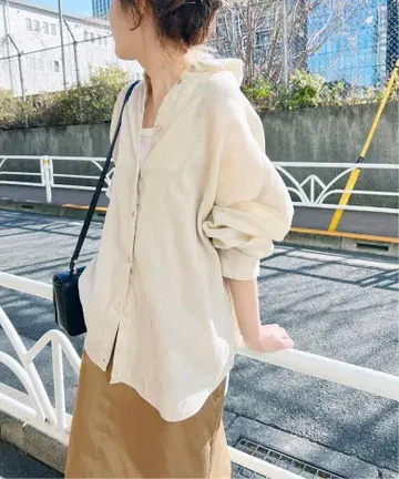 린넨 카슈쿨 빅 셔츠 린넨