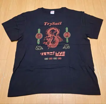 TrySail 리스아니 라이브 2024 콜라보 티셔츠 L 사이즈 조판