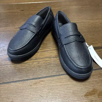미사용 heureux 울 스니커즈 타입 로퍼 23.5cm 블랙