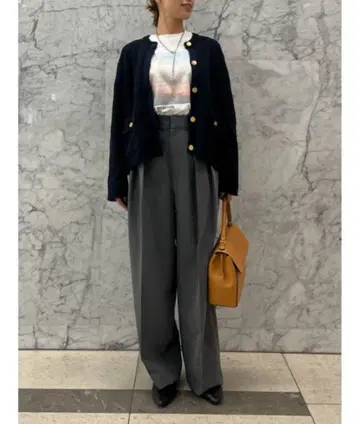 Mila Owen 컴포트 턱 와이드 팬츠