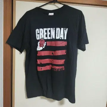 GREEN DAY 락 밴드 티셔츠 블랙
