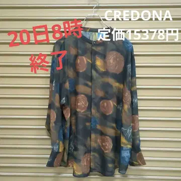 CREDONA 시어 블라우스 정가 15378엔 여성용 F