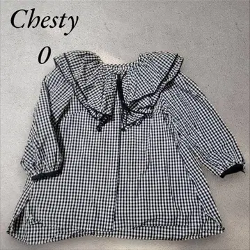 Chesty 깅엄 체크 셔츠 사이즈 0