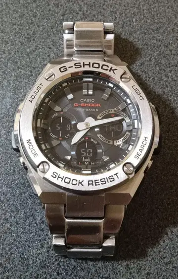 G-SHOCK 스테인리스 스틸 블랙/실버