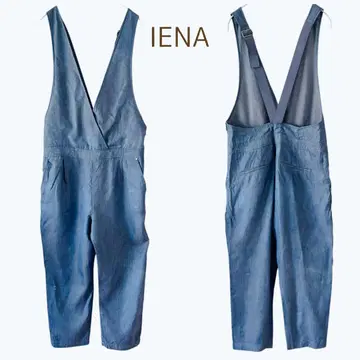 IENA 이에나 오버롤 살로펫 바지 걸이 바지 사루엘 파랑 블루