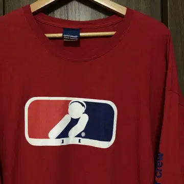 90s USA제 MIXWELL DJ 로고 롱 슬리브 티셔츠 2XL 빨간색