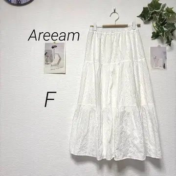 8311-2 Areeam 아림 전체 레이스 롱 스커트 F 무지