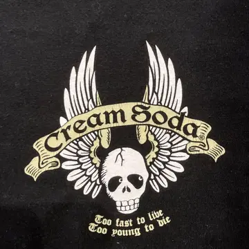 CREAM SODA 티셔츠 레어 상품 해골!
