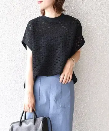 SHIPS 아이렛 크루넥 풀오버