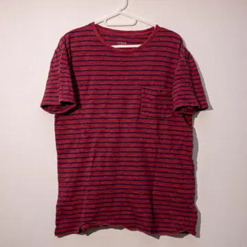 J.CREW 빨강/파랑 스트라이프 티셔츠 S