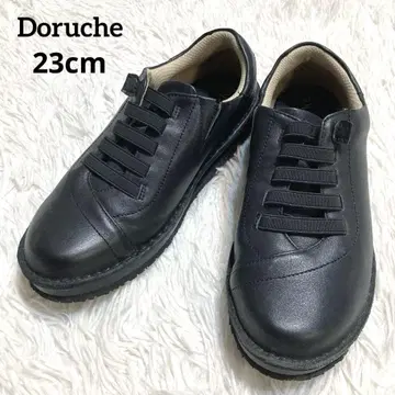 Doruche 돌체 일본제 가죽 천연 가죽 신발 스니커즈 블랙 23cm