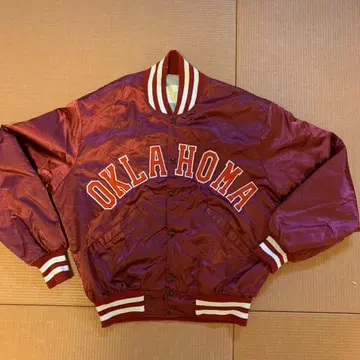 오클라호마 대학 "Sooners" 새틴 바시티 자켓 (미국산)