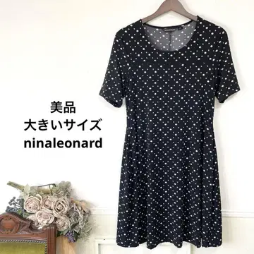 62 새상품급 빅 사이즈 ninaleonard 스트레치 원피스