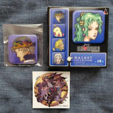FF6 락 아토레 아키하바라 픽셀 리마스터 마그넷 & 혜택 캐릭터 스티커