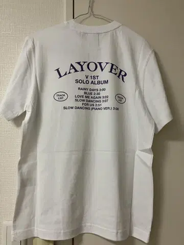새상품 테테 공식 LAYOVER 티셔츠