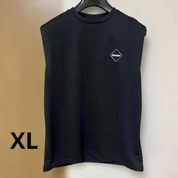 미사용 새상품 FCRB 슬리브리스 셔츠 블랙 XL