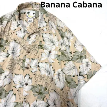 Banana Cabana 바나나 카바나 알로하 셔츠 실크 XL