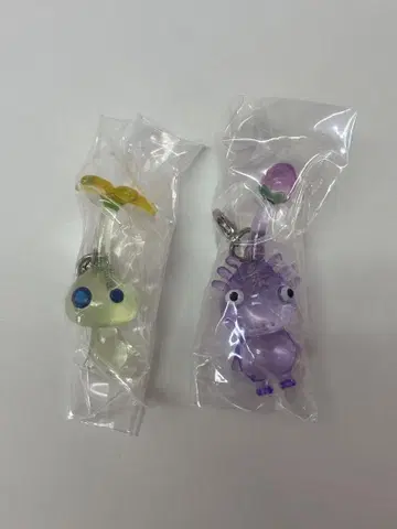 피크민 메지루시 액세서리 2 보라색 피크민 이슬이(히카리) 2개 세트