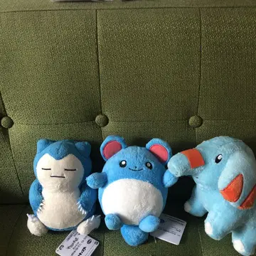 포켓몬 부드러운 봉제 인형 카비곤, 마릴, 고마조 3종 세트