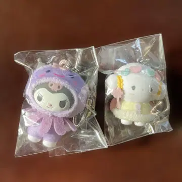 산리오 치비토모 시리즈 미즈노 이키모노 키링 2개 세트