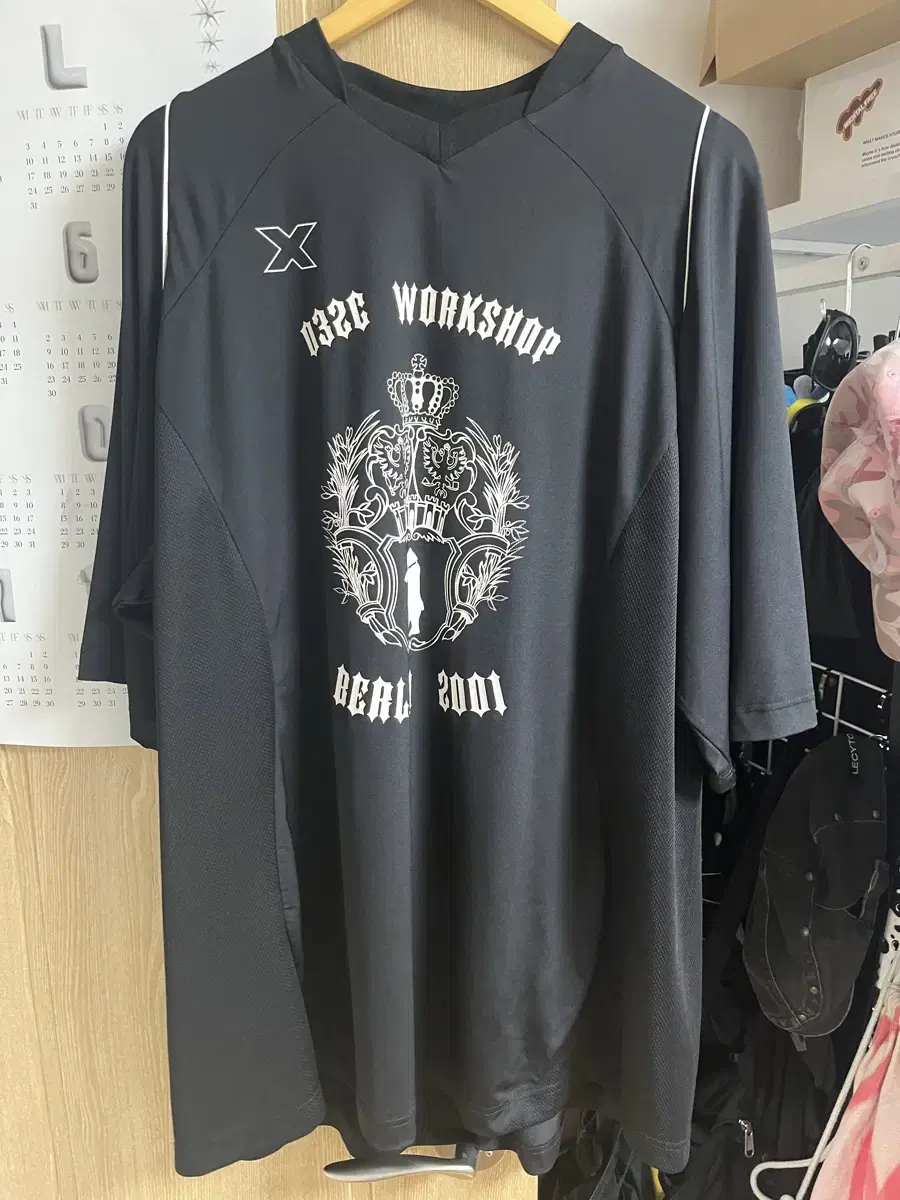 [M] 032c Barre Performance Football Short Sleeve