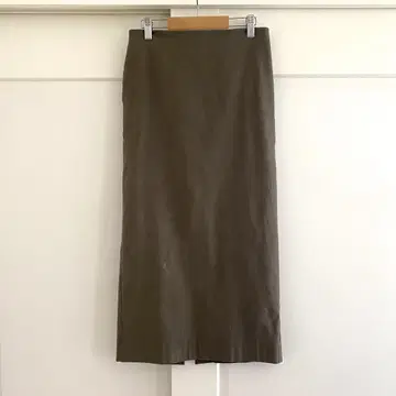 PLAGE 플라주 아사 스트레치 타이트 스커트 린넨 36 새상품급