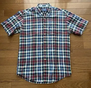 Pendleton 체크 무늬 반팔 버튼 다운 셔츠