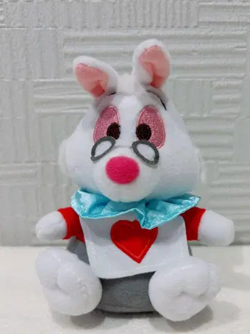 디즈니 원더랜드 앨리스 콩 컬렉션 화이트 토끼 봉제 인형 초레어