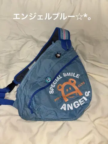 사선 가케 백 엔젤 블루 나카무라쿤 숄더백