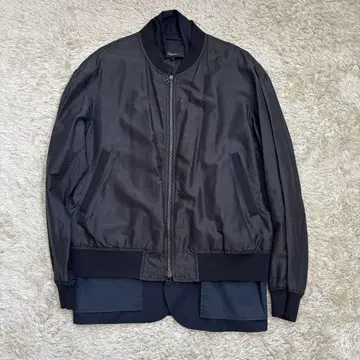 3.1 Phillip Lim 블랙 도킹 MA-1 자켓 실크