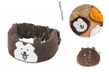 나가노 마켓 말레이곰 헤어밴드 & 파우치 세트 나가노의 곰