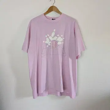 90s USA제 볼링 핑크 티셔츠 싱글 스티치 2XL