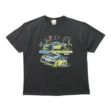 미국 구제 의류 레이싱 NASCAR 티셔츠 컬 에드워즈 아플락