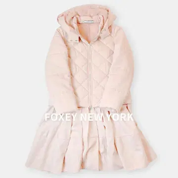 FOXEY 폭시 퀼팅 패딩 자켓 스커트 38 S