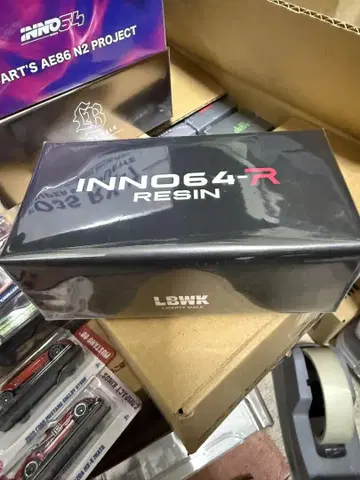 이노 모델 1/64 LBWK ER34 슈퍼 실루엣 매트 블랙
