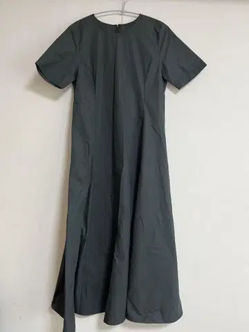 NATURAL BE 카키 반팔 롱 원피스 M