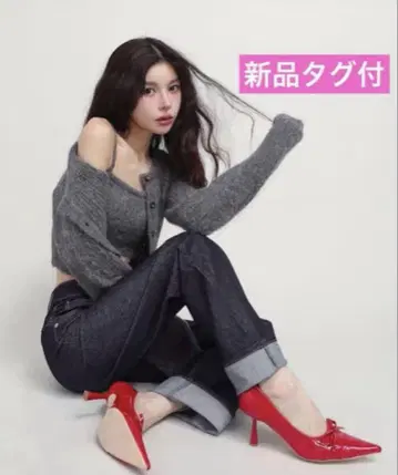 Darich 다리치 백 디자인 스트레이트 데님 팬츠