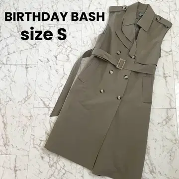 BIRTHDAY BASH 슬리브리스 트렌치코트 S