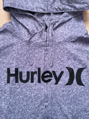 Hurley 그레이 풀 집업 후드티 S