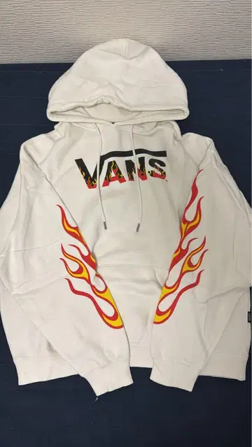 VANS 프레임 프린트 후드티 화이트