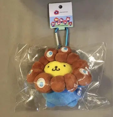 오사카 만국 박람회 얌얌 닮은 봉제 인형 카라비너 키링 폼폼푸딩