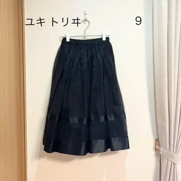 0076 YUKITORII 유키 토리이 롱 얇은 명주 스커트