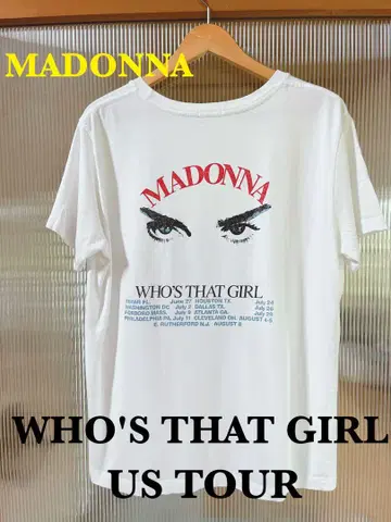 MADONNA WHO'S THAT GIRL US 1987 TOUR 티셔츠