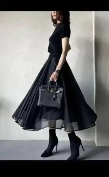 시소라스 akko3839 콜라보 오간자 스커트