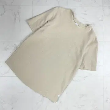 자라 베이직 자카드 티셔츠 베이지 사이즈 L*KC1285