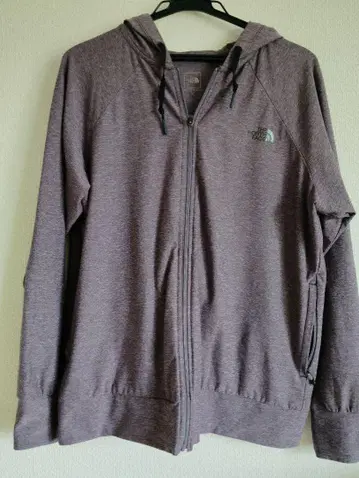 The North Face 퍼플 풀 집업 후드티
